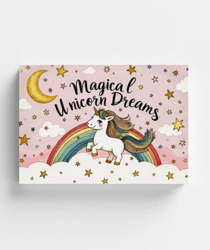 🦄✨ Magical Unicorn Dreams – Printable Coloring Book for Kids (Ages 2–6)