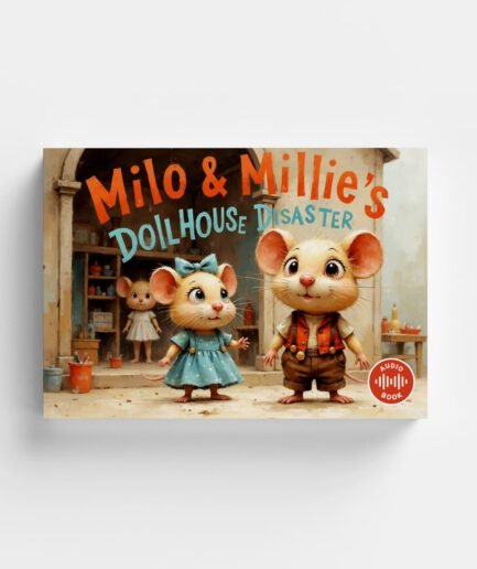 🎧 Milo & Millie’s Dollhouse Disaster – Story Book with Voice Narration (PDF + Flipbook)