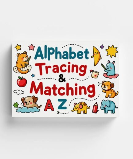 📖 A-Z Alphabet Tracing & Matching – Fun Activity Book for Kids