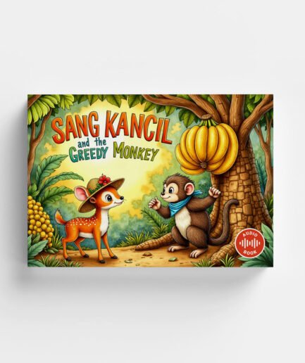 🎧 Sang Kancil and the Greedy Monkey – Storybook PDF + Voice-Narrated Flipbook