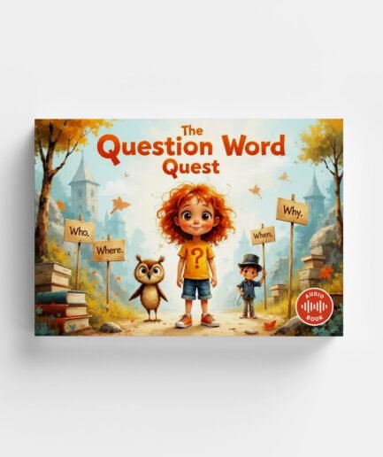 🎧 The Question Word Quest – Storybook PDF + Voice-Narrated Flipbook