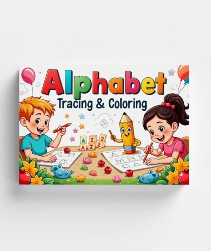 📖 Alphabet Tracing & Coloring -  Kids Activity Book | Printable Learning Worksheets