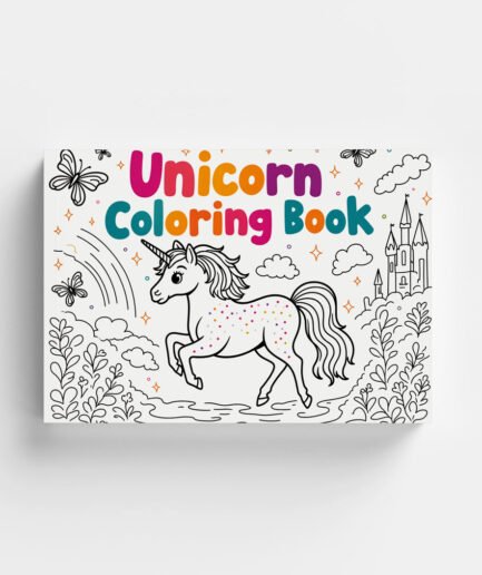 🎨 Unicorn Coloring Book - PDF Printable