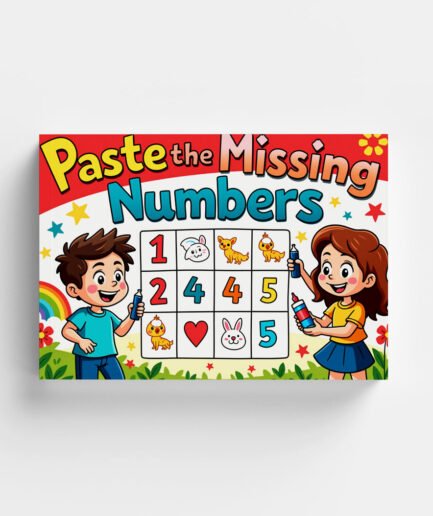 📖 Paste The Missing Numbers - Kids Activity Book | Printable Learning Worksheets