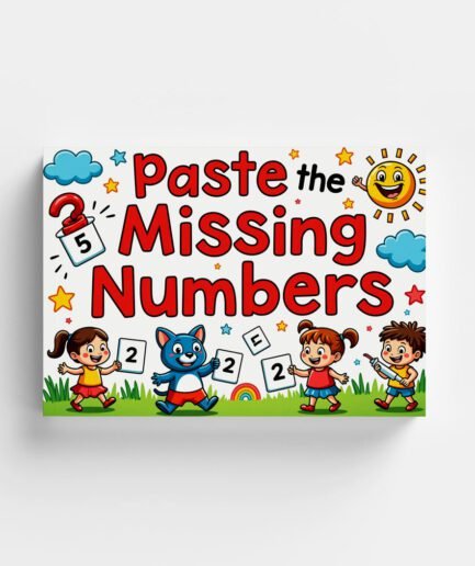 📖 Paste The Missing Numbers - Kids Activity Book | Printable Learning Worksheets